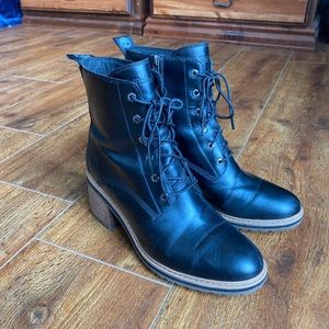 Timberland Black Heeled Boots